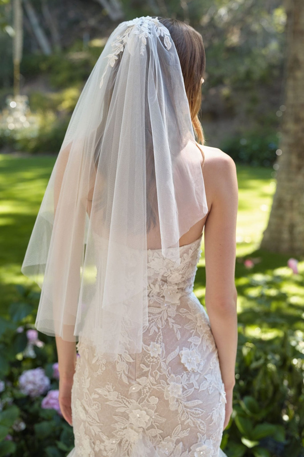 Andrea & Leo WL062 Fit and Flare Strapless Wedding Gown Includes Veil - Luzilly Bridal & Apparel
