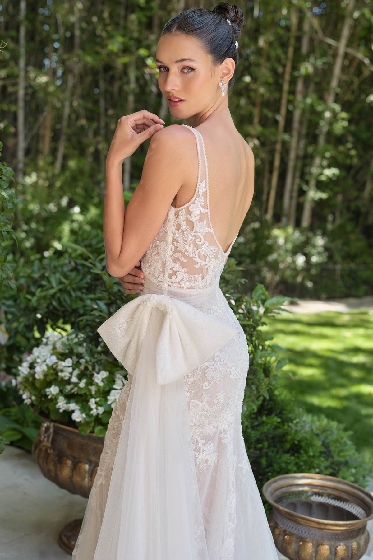 Andrea & Leo WL068 Fitted Sweetheart Embroidered Lace Mermaid Dress - Luzilly Bridal & Apparel