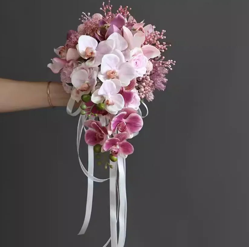 Artificial Bridal Holding Bouquet - Luzilly Bridal & Apparel