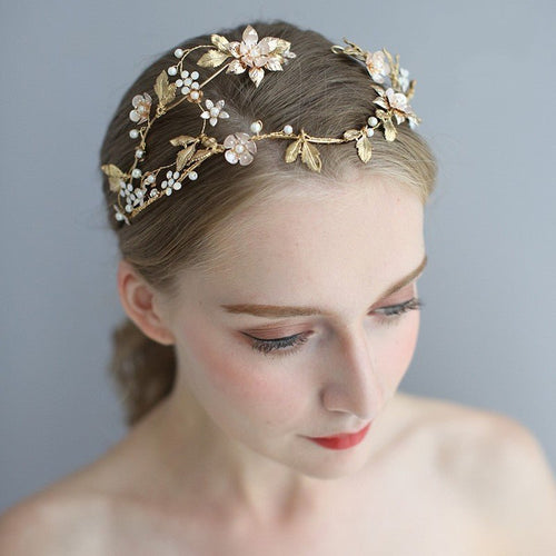 Asymmetric Handmade Bridal Crown - Luzilly Bridal & Apparel