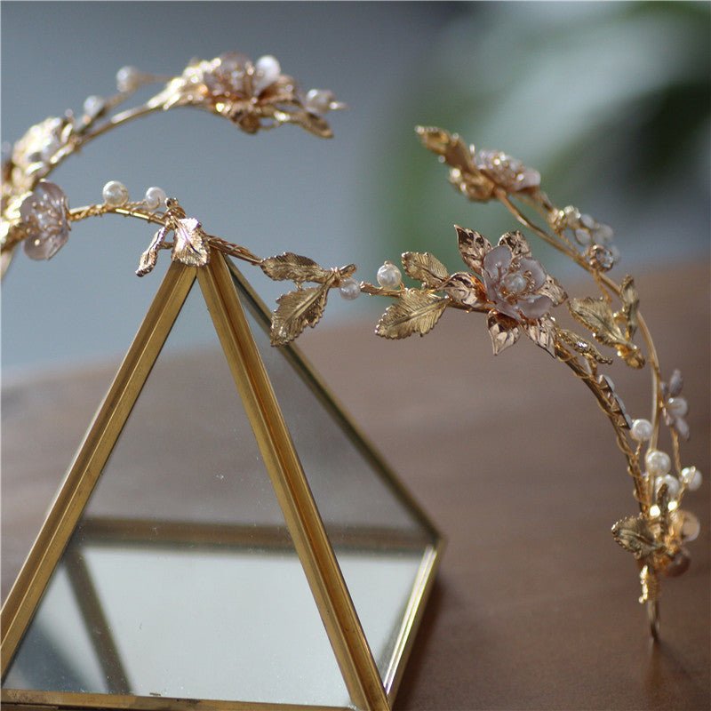 Asymmetric Handmade Bridal Crown - Luzilly Bridal & Apparel