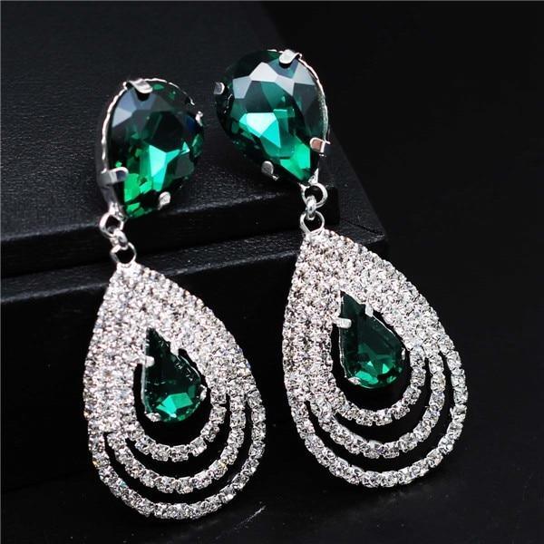 Austrian Crystal Bridal Jewelry Set - Luzilly Bridal & Apparel