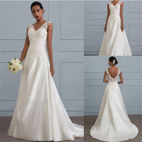 Backless Lace Bridesmaid Dress with Extended Sizing - Luzilly Bridal & Apparel