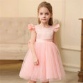 Backless Bow Flower Girl Tulle Dress - Luzilly Bridal & Apparel