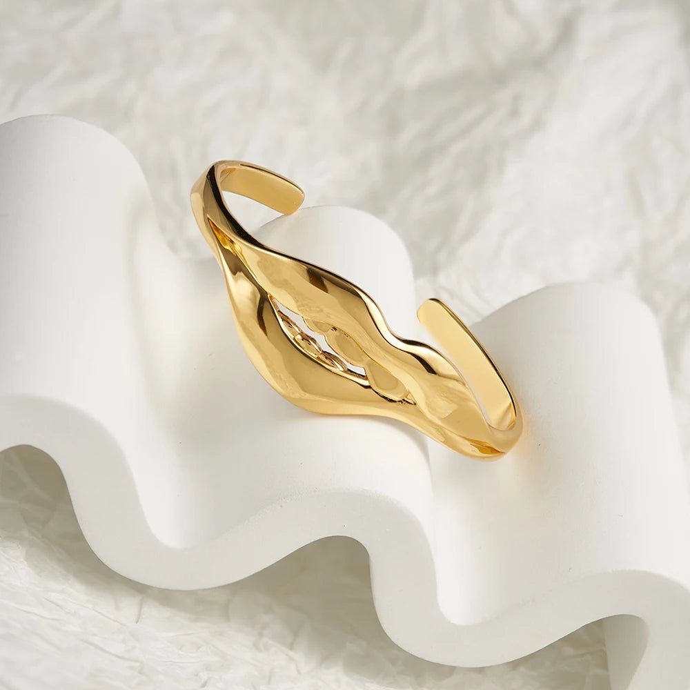 Bangle For Women Gold Color Fashion Cute Elegant Jewelry Friend Birthday - Luzilly Bridal & Apparel