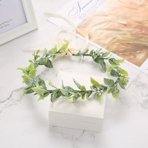 Beach vacation photo wreath headdress bride bridesmaid headdress headdress flower - Luzilly Bridal & Apparel