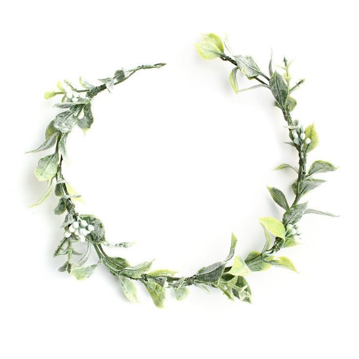 Beach vacation photo wreath headdress bride bridesmaid headdress headdress flower - Luzilly Bridal & Apparel