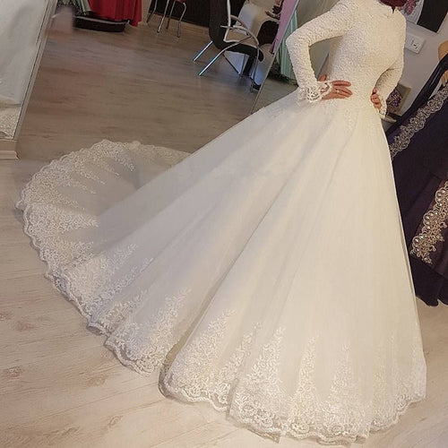 Beaded Ball Gown Wedding Dress - Luzilly Bridal & Apparel