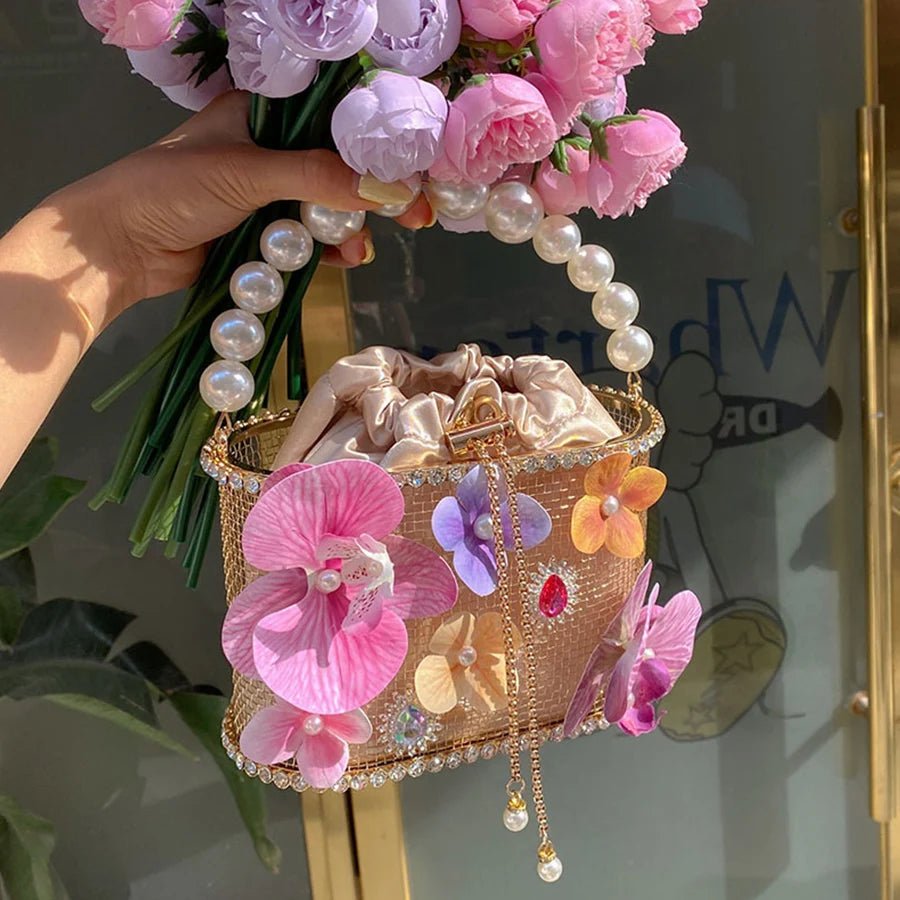 Beaded Birdcage Evening Bag - Luzilly Bridal & Apparel