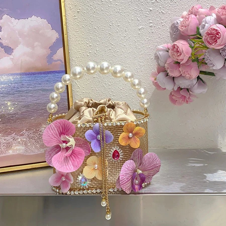 Beaded Birdcage Evening Bag - Luzilly Bridal & Apparel