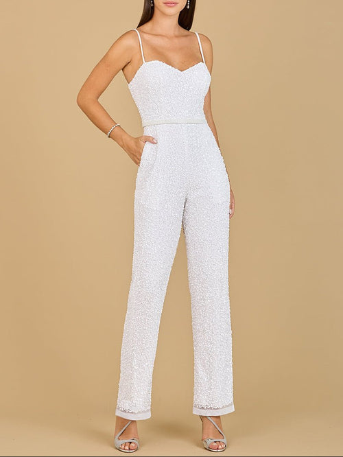 Beaded Bridal Jumpsuit | 51122 - Luzilly Bridal & Apparel