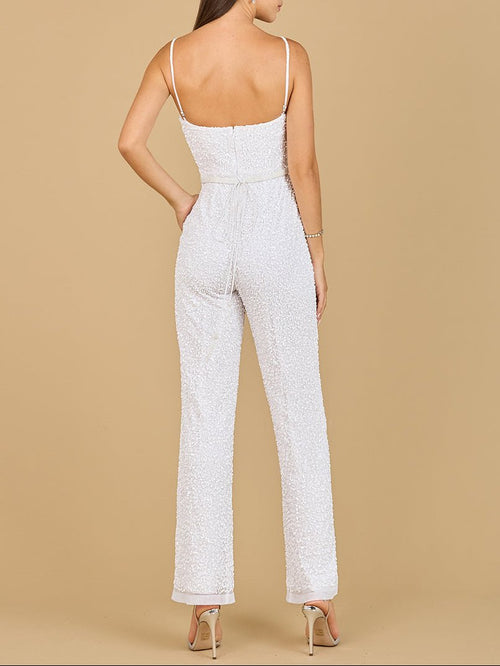 Beaded Bridal Jumpsuit | 51122 - Luzilly Bridal & Apparel