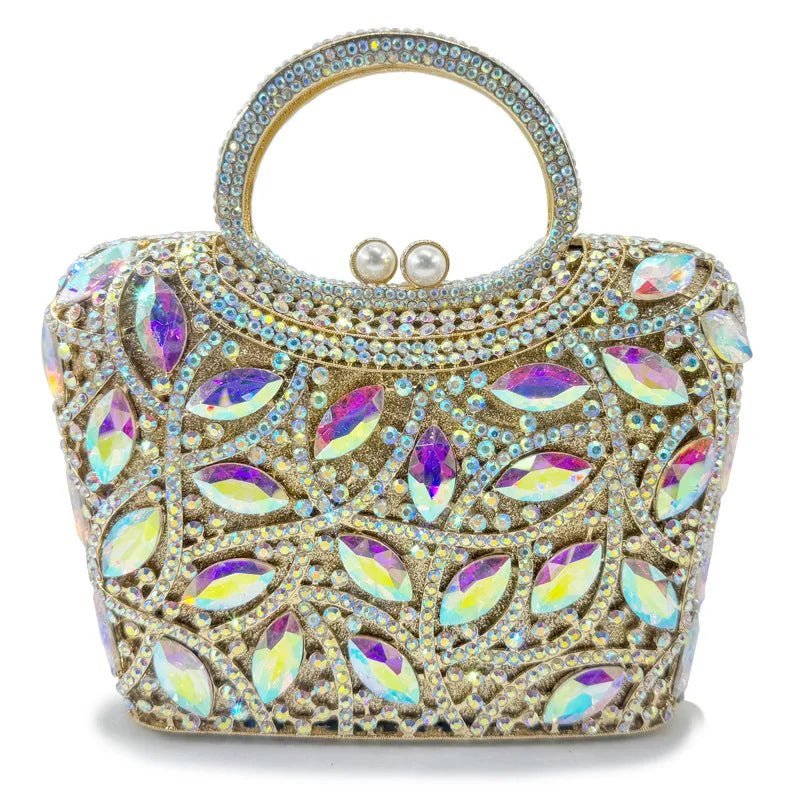 Beaded Crystal Party Clutch - Luzilly Bridal & Apparel