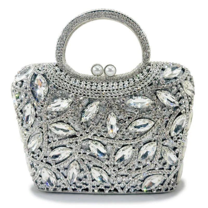 Beaded Crystal Party Clutch - Luzilly Bridal & Apparel