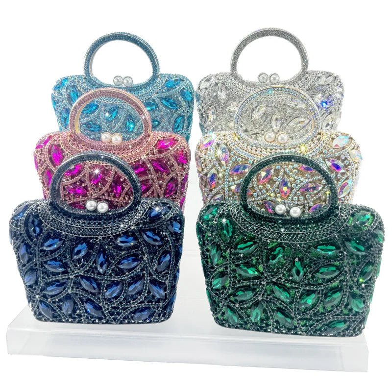 Beaded Crystal Party Clutch - Luzilly Bridal & Apparel