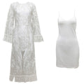 Beaded Lace Embroidered Evening Set - Luzilly Bridal & Apparel