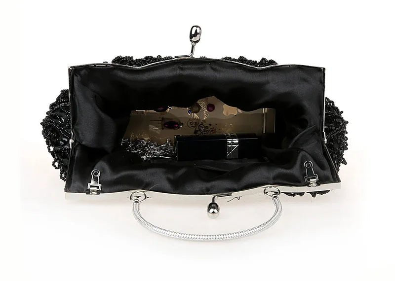 Beaded Retro Evening Clutch - Luzilly Bridal & Apparel