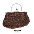 Beaded Retro Evening Clutch - Luzilly Bridal & Apparel