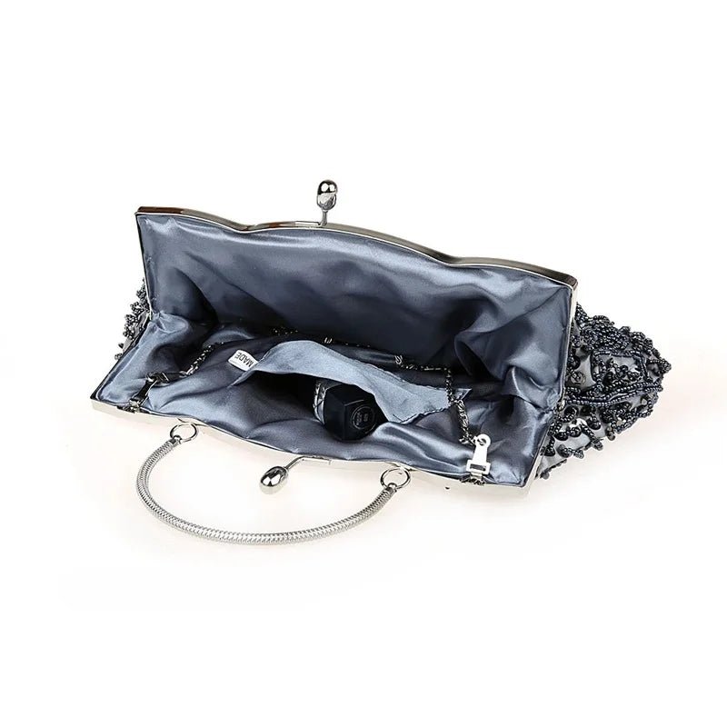 Beaded Retro Evening Clutch - Luzilly Bridal & Apparel