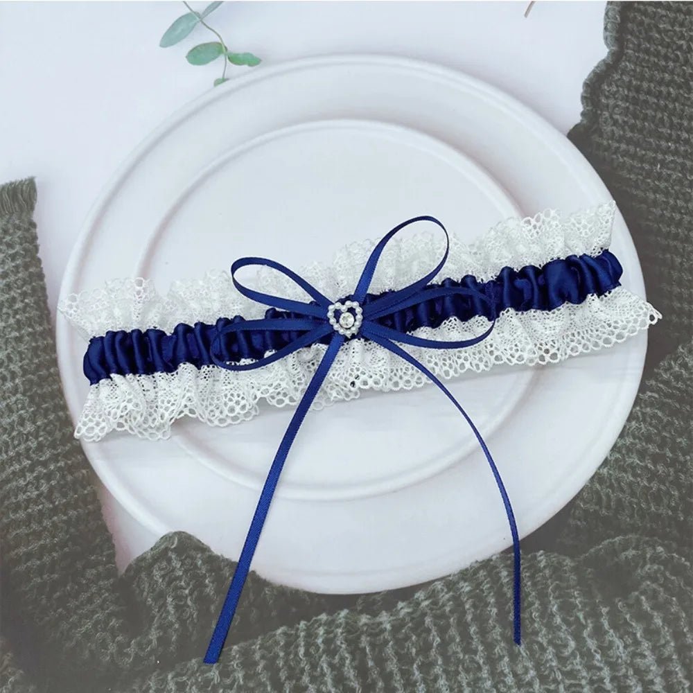 Beautiful Bowknot Lace Bridal Leg Garter - Luzilly Bridal & Apparel