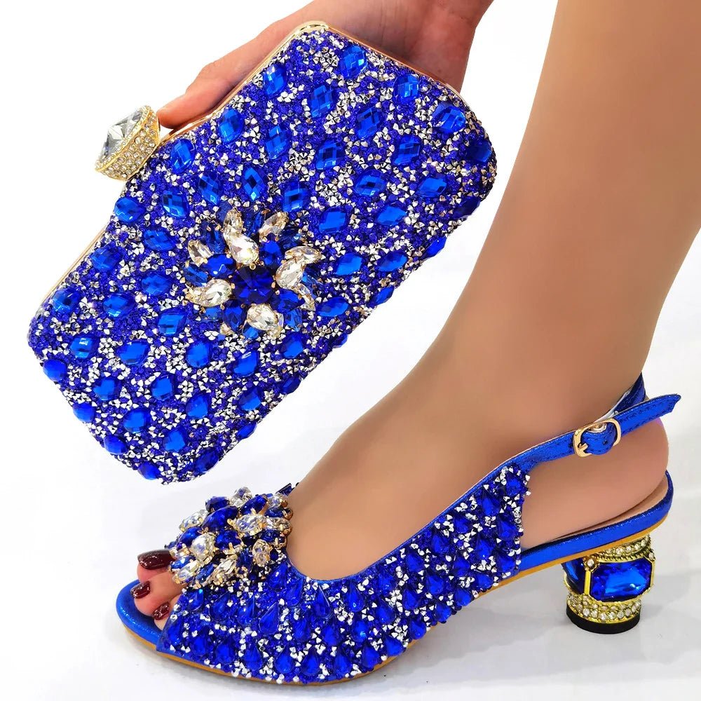 Beautiful Italian Shoes And Bag Sets EDT56 - Luzilly Bridal & Apparel