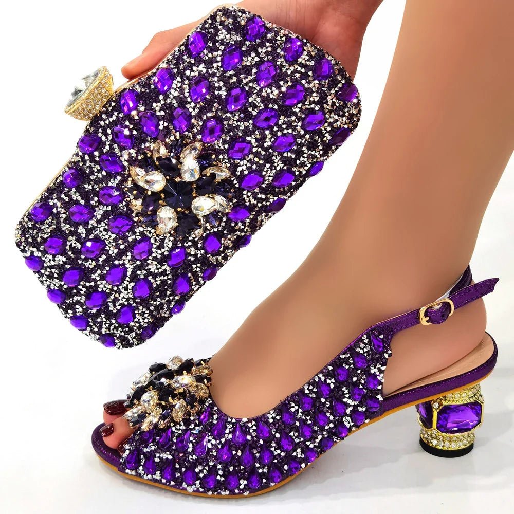Beautiful Italian Shoes And Bag Sets EDT56 - Luzilly Bridal & Apparel