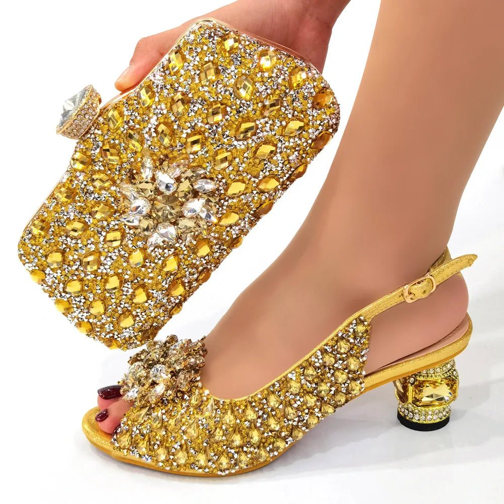 Beautiful Italian Shoes And Bag Sets EDT56 - Luzilly Bridal & Apparel