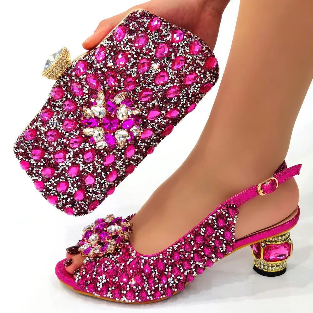Beautiful Italian Shoes And Bag Sets EDT56 - Luzilly Bridal & Apparel