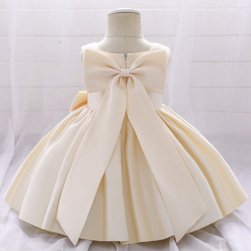 Big Bow Flower Girl Birthday Wedding Dress -  BAAA51110008 - Luzilly Bridal & Apparel
