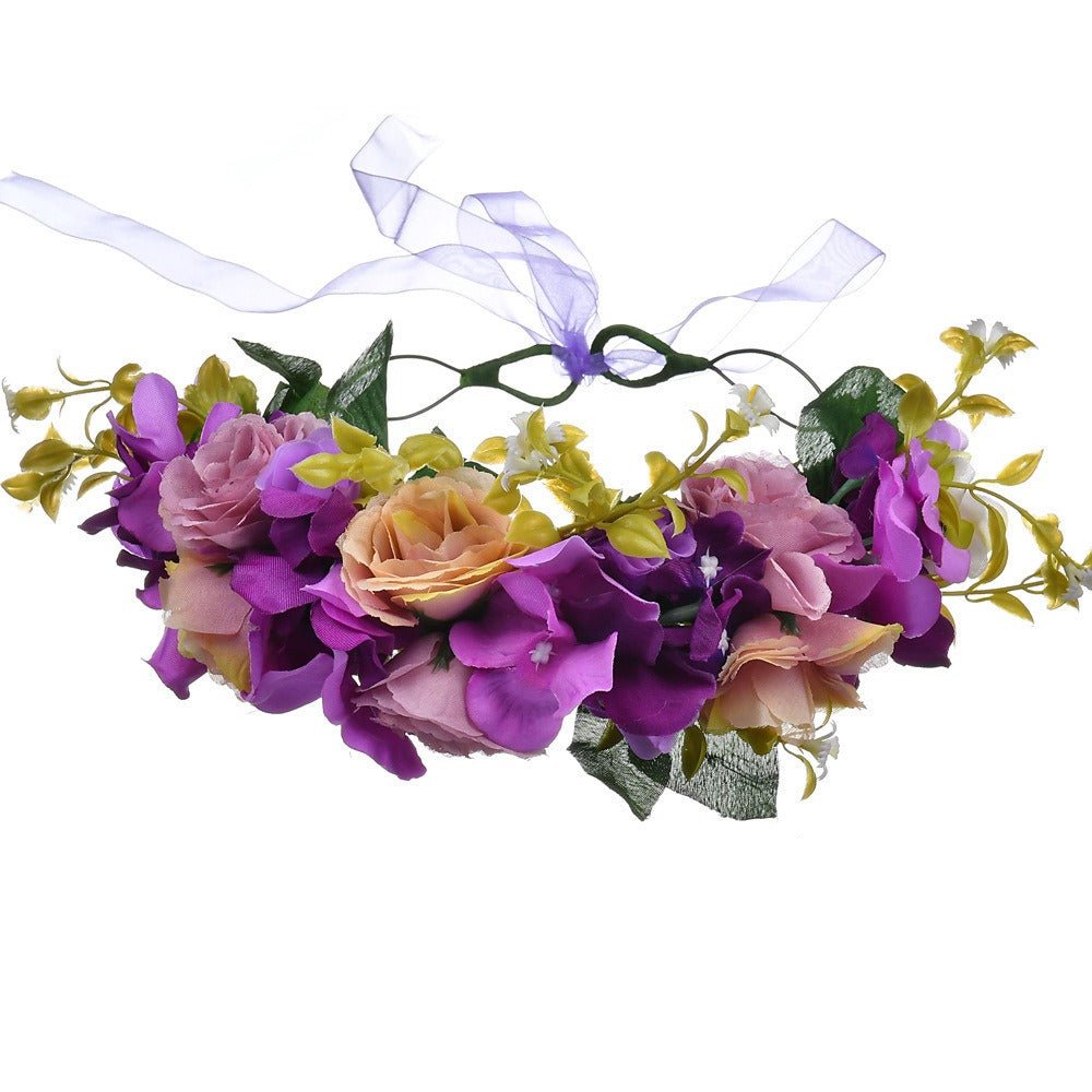 Big Red Rose Blossom Hair Band Bridal Flower Ring Hair Band - Luzilly Bridal & Apparel