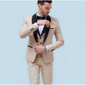 Big Size Men's Suit Set Business Formal Slim Fit Version Casual Tuxedo Two-Piece Set Groom Wedding Dress - Luzilly Bridal & Apparel
