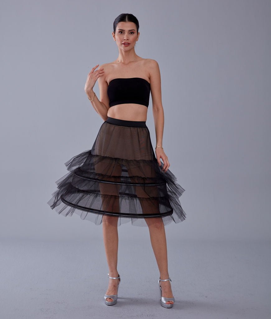 Black Petticoat Skirt - Luzilly Bridal & Apparel