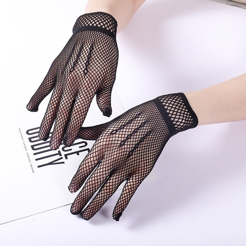 Black White Etiquette Gloves Wedding Dress Gloves - Luzilly Bridal & Apparel