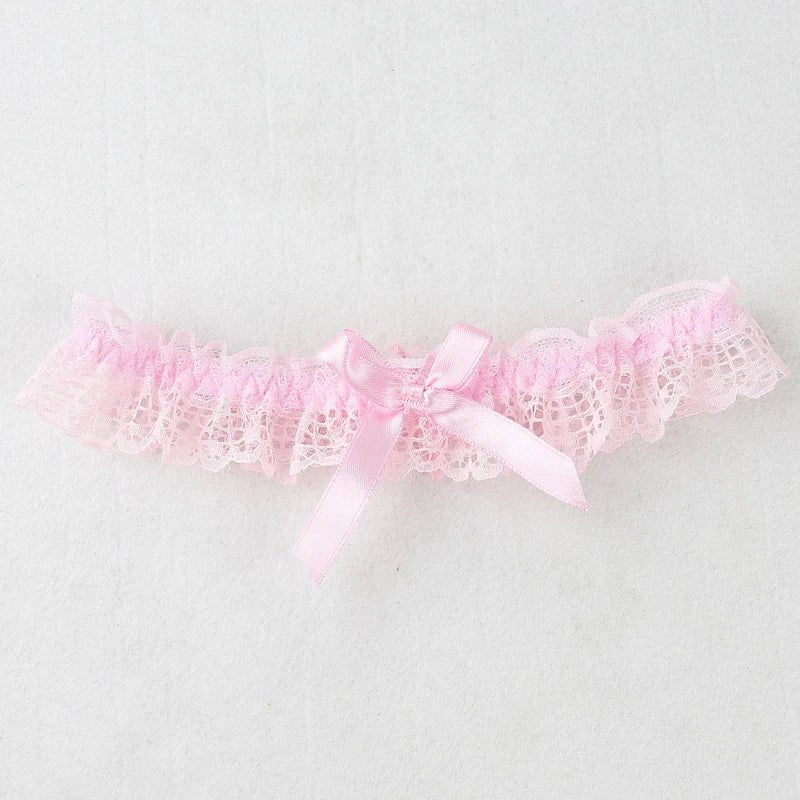 Bow and Flower Lace Bridal Garter - Luzilly Bridal & Apparel