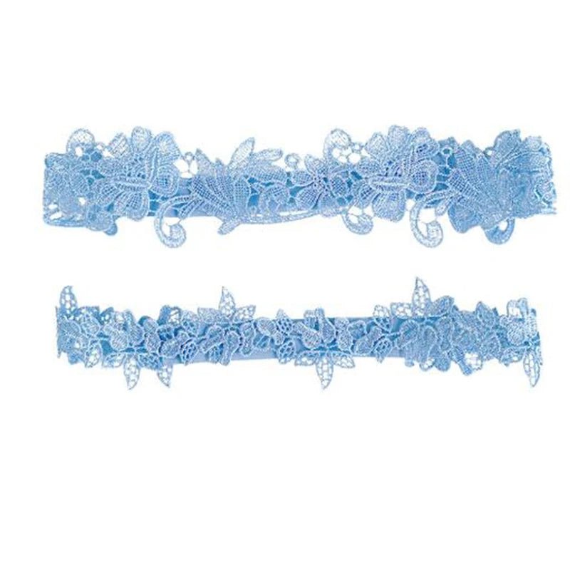 Bow and Flower Lace Bridal Garter - Luzilly Bridal & Apparel