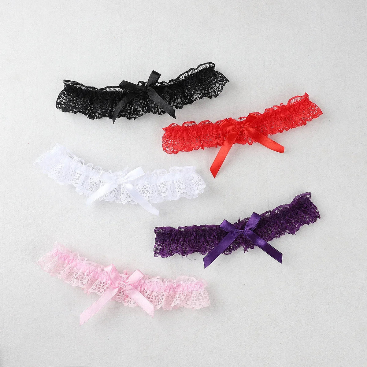 Bow Floral Lace Bridal Garter - Luzilly Bridal & Apparel