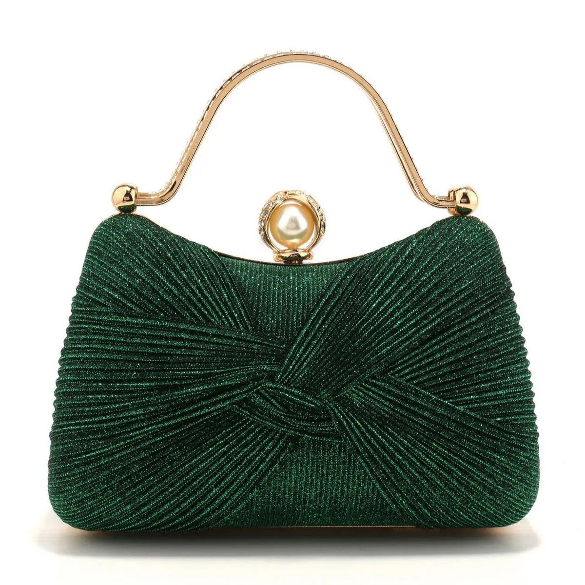Bow Sequined Evening Clutch - Luzilly Bridal & Apparel