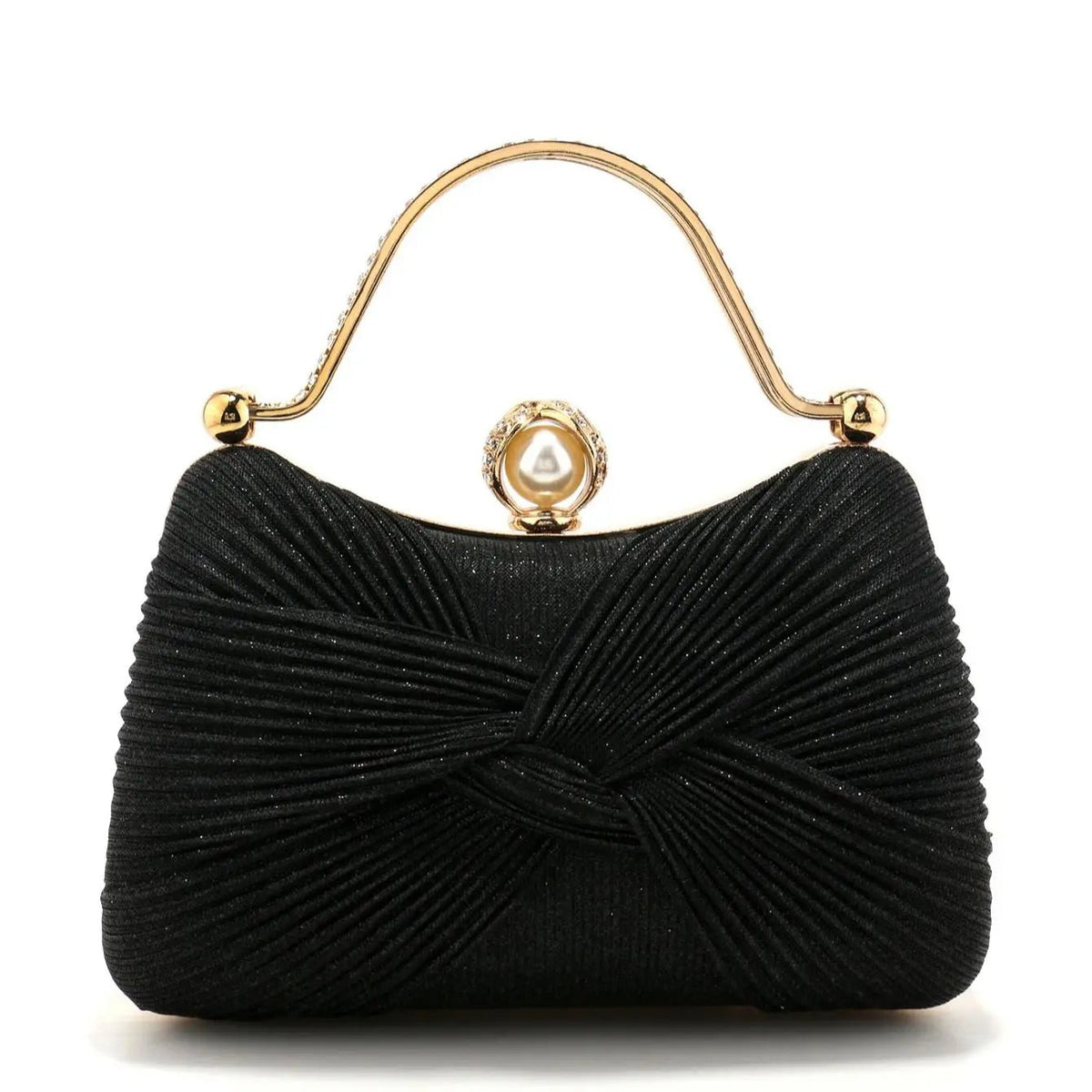 Bow Sequined Evening Clutch - Luzilly Bridal & Apparel