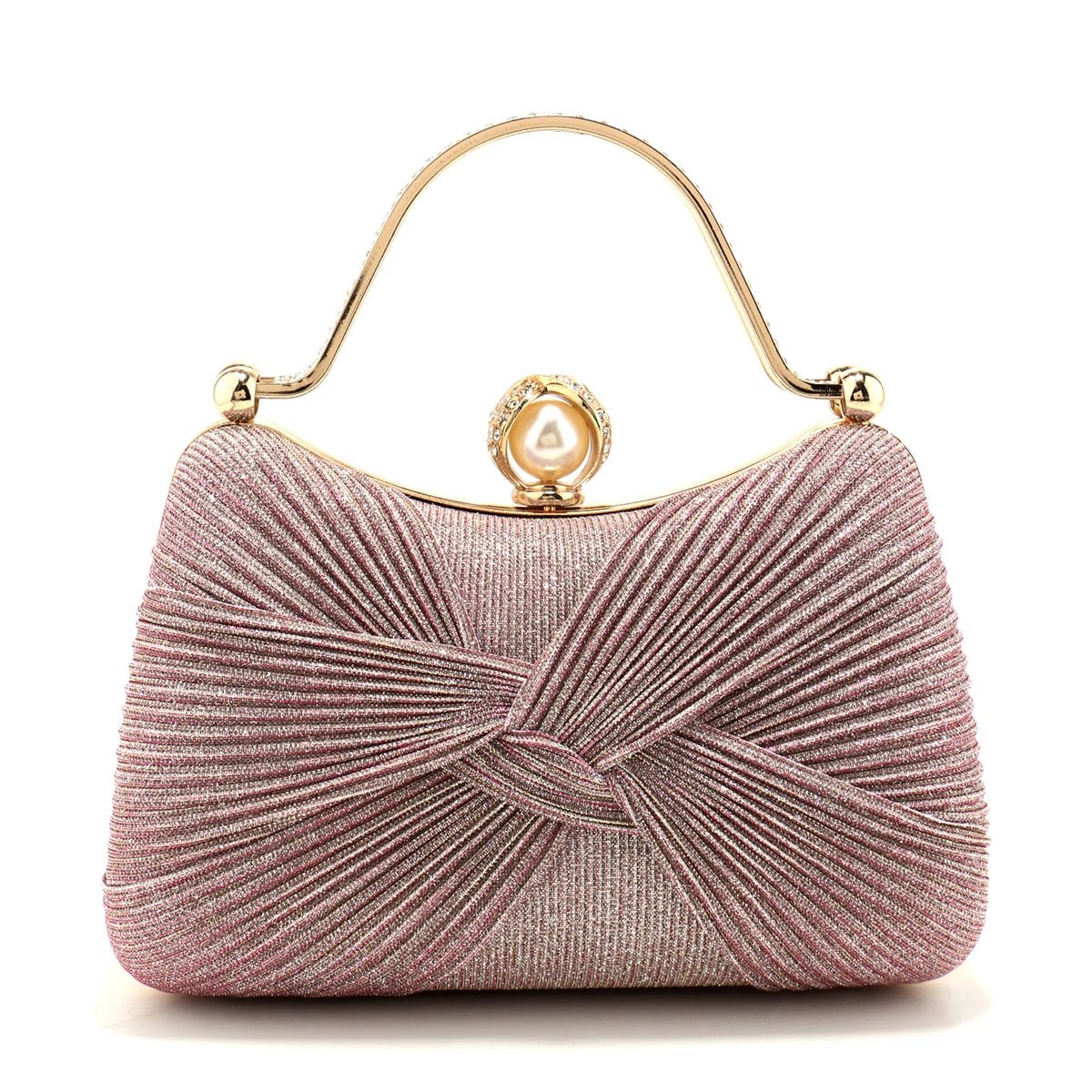 Bow Sequined Evening Clutch - Luzilly Bridal & Apparel