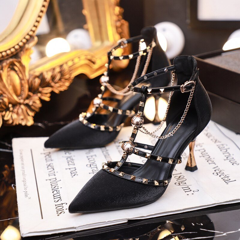 Brand women Pumps luxury Crystal Slingback High heels Summer bride Shoes Comfortable triangle Heeled Party Wedding Shoes - Luzilly Bridal & Apparel