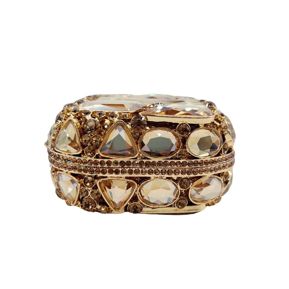 Bridal Crystal Minaudiere Clutch - Luzilly Bridal & Apparel