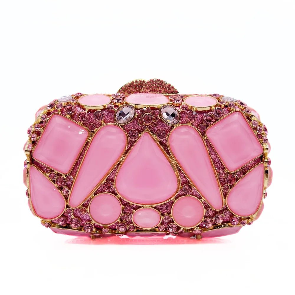 Bridal Crystal Minaudiere Clutch - Luzilly Bridal & Apparel