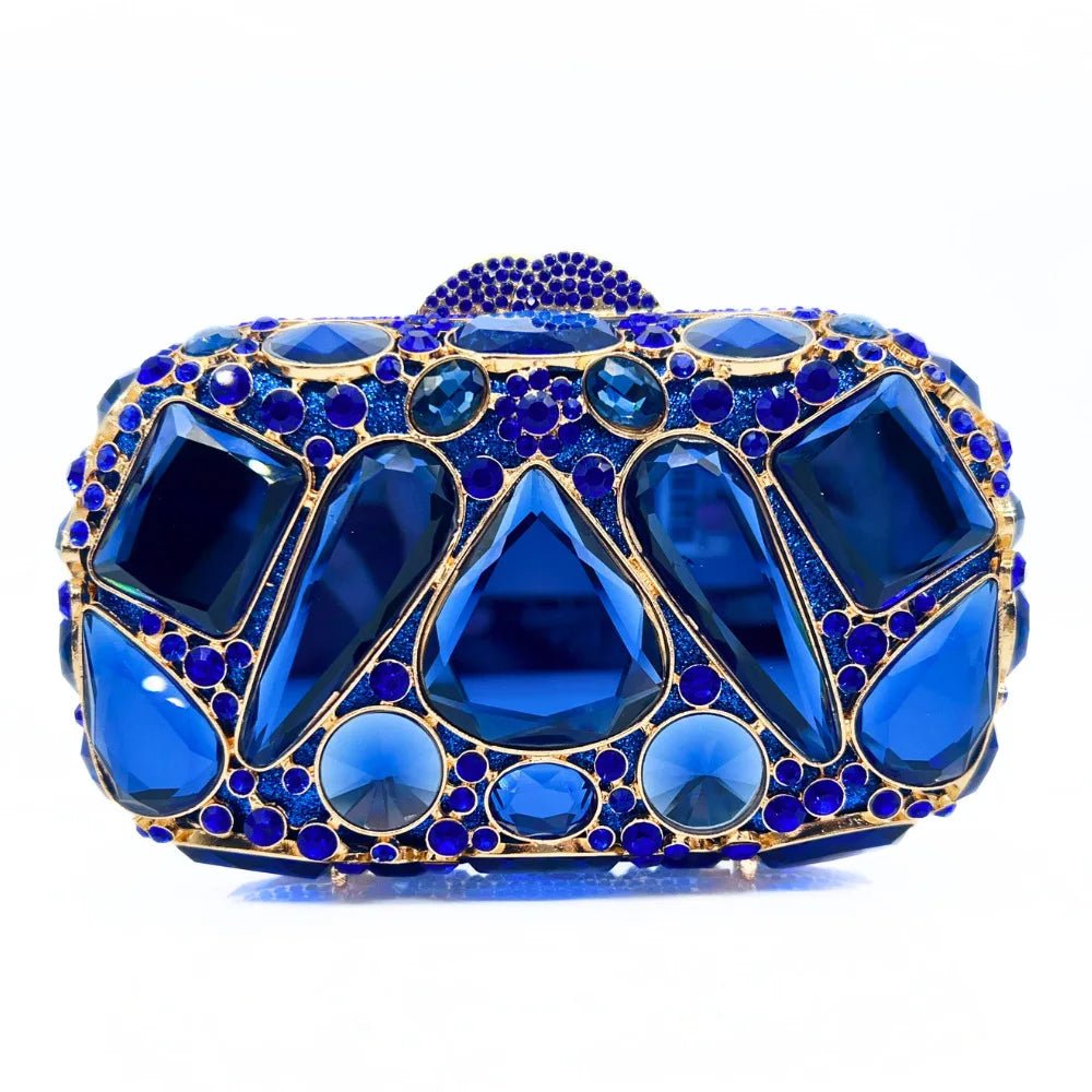 Bridal Crystal Minaudiere Clutch - Luzilly Bridal & Apparel