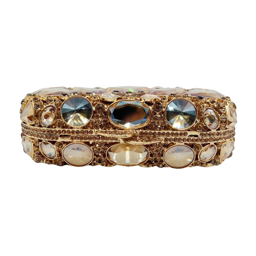 Bridal Crystal Minaudiere Clutch - Luzilly Bridal & Apparel