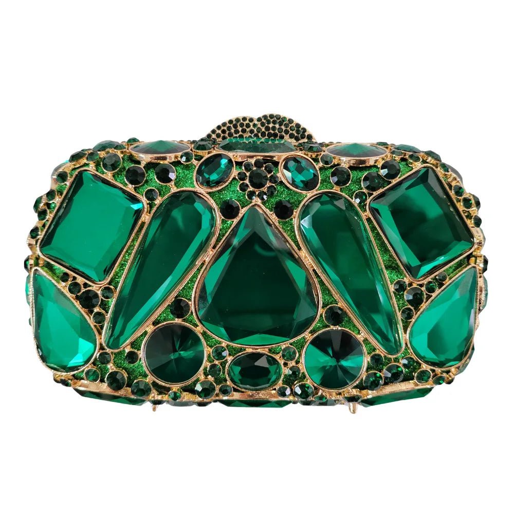 Bridal Crystal Minaudiere Clutch - Luzilly Bridal & Apparel