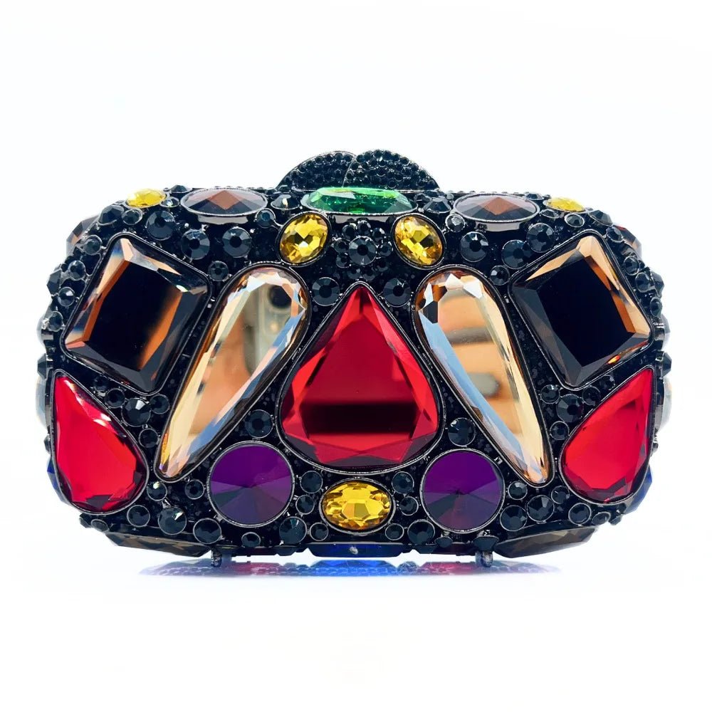 Bridal Crystal Minaudiere Clutch - Luzilly Bridal & Apparel