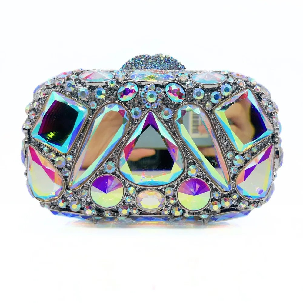 Bridal Crystal Minaudiere Clutch - Luzilly Bridal & Apparel