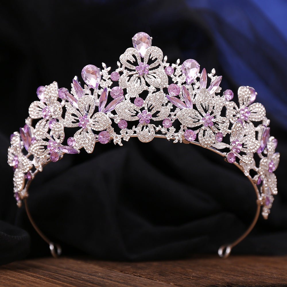 Leaf-Shaped Crystal Headpiece - Luzilly Bridal & Apparel