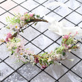 Bridal Flower Wreath Headpiece Original Simulation Starry Sky Water Grass Flower Crown Birthday Wedding Headflower Wreath - Luzilly Bridal & Apparel