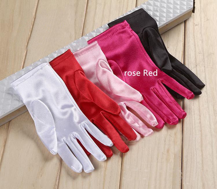Bridal Gloves Women's Wedding Bow Short - Luzilly Bridal & Apparel